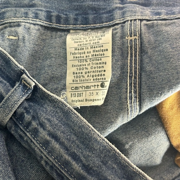 Men’s Vintage Carhartt distressed Jeans Mens Size 35x32 - Picture 6 of 6